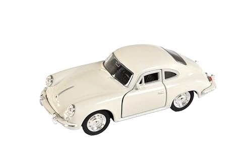 Porsche Kompatibel mit Fahrzeug/Spielzeug Pullback 356 B Coupe, Welly, Maßsbab 1:38, Weiss von Porsche