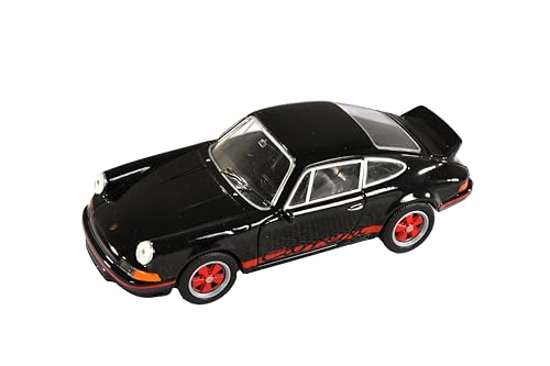 Porsche Kompatibel mit Fahrzeug/Spielzeug Pullback 911 RS 2.7, Welly, schwarz, Maßstab 1:38 von Porsche