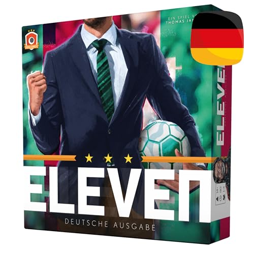 Portal Games - Eleven | Deutsche Version | Brettspiel | 1-4 Spieler | 60 bis 120 Minuten | Ab 14 Jahren | Strategisches Fußballspiel | Sportspiel von Portal Games