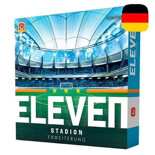 Portal Games - Eleven: Stadion | Deutsche Version | Die Erweiterung zu Eleven | Brettspiel | 1-4 Spieler | 60 bis 120 Minuten | Ab 14 Jahren | Strategisches Fußballspiel | Sportspiel von Portal Games