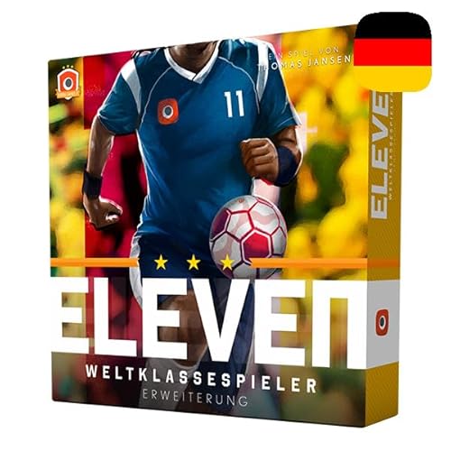 Portal Games - Eleven: Weltklassespieler | Deutsche Version | Die Erweiterung zu Eleven | Brettspiel | 1-4 Spieler | 60 bis 120 Minuten | Ab 14 Jahren | Strategisches Fußballspiel | Sportspiel von Portal Games