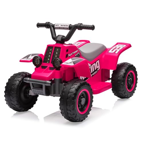 6V Elektro-Quad Für Kinder – ATV Mit Vorwärts-/Rückwärtsgang, Sicherheitsfußstütze, Musik Und Hupe – Maße: 70 x 42 x 45 cm, Für Kinder Ab 3 Jahren von PortoAlegre