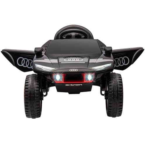 Audi RS Q e-tron Elektroauto für Kinder, 35Wx2 Motoren, 12 V Elektrische Kinder Elektroauto mit 2.4G Fernbedienung, Kinderauto mit Hupe, LED, Sicherheitsschloss, Bluetooth und Musik, Eva-Reifen, Grau von PortoAlegre