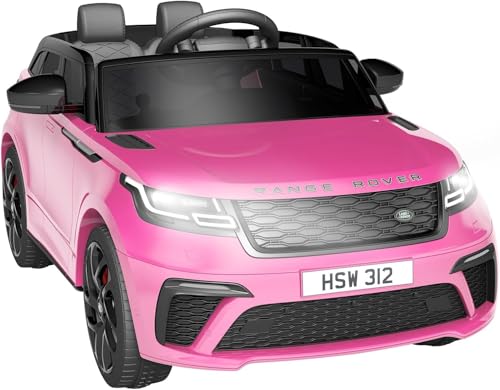 Kinder Elektroauto, Land Rover Mit Lizenz 12V Kinderauto Elektrisch Mit 2.4GHz Fernbedienung Elektro Quad Für Kinder RadstoßdäMpfung Multifunktions Elektrisches Kinderauto Elektroauto (Rosa) von PortoAlegre