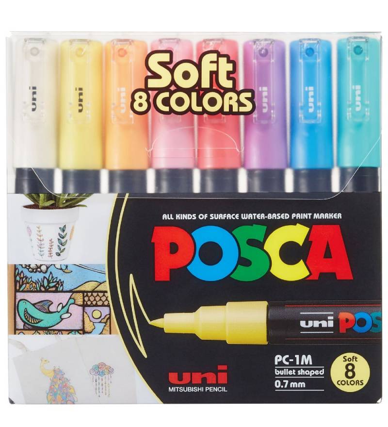 Posca Filzstifte - PC-1 m - 8 st. - Gedeckte Farben - Posca - One Size - Filzstifte Posca Filzstifte - PC-1 m - 8 st. - Gedeckte Farben - Posca - One Size - Filzstifte von Posca