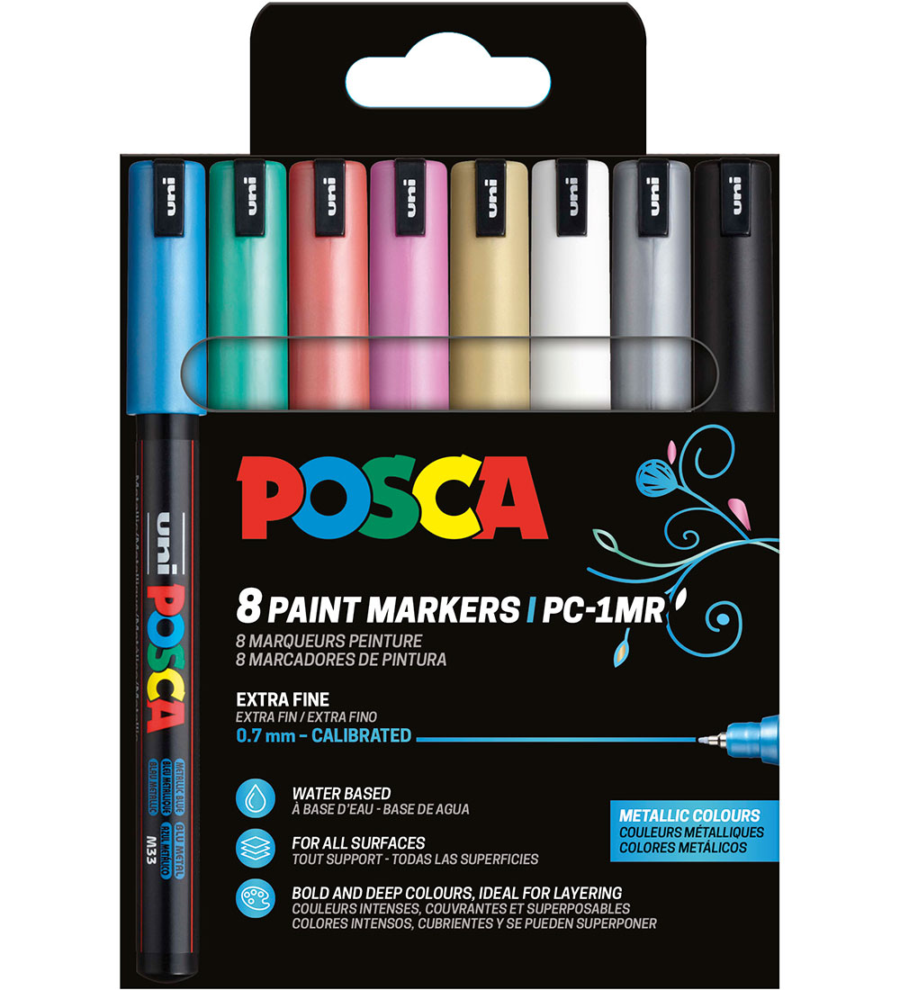 Posca Filzstifte - PC-1 m - 8 st. - Metallic Farben - Posca - One Size - Filzstifte Posca Filzstifte - PC-1 m - 8 st. - Metallic Farben - Posca - One Size - Filzstifte von Posca