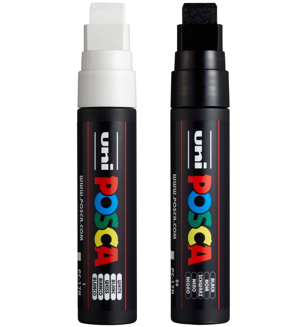 Posca Filzstifte - PC-17K - 2 st. - Schwarz/Weiß - Posca - One Size - Filzstifte Posca Filzstifte - PC-17K - 2 st. - Schwarz/Weiß - Posca - One Size - Filzstifte von Posca