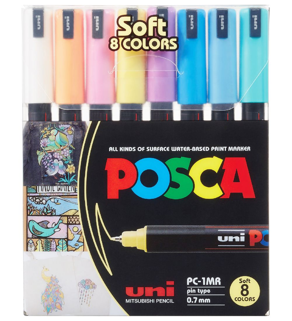 Posca Filzstifte - PC-1MR - 8 st. - Gedämpfte Farben - Posca - One Size - Filzstifte Posca Filzstifte - PC-1MR - 8 st. - Gedämpfte Farben - Posca - One Size - Filzstifte von Posca