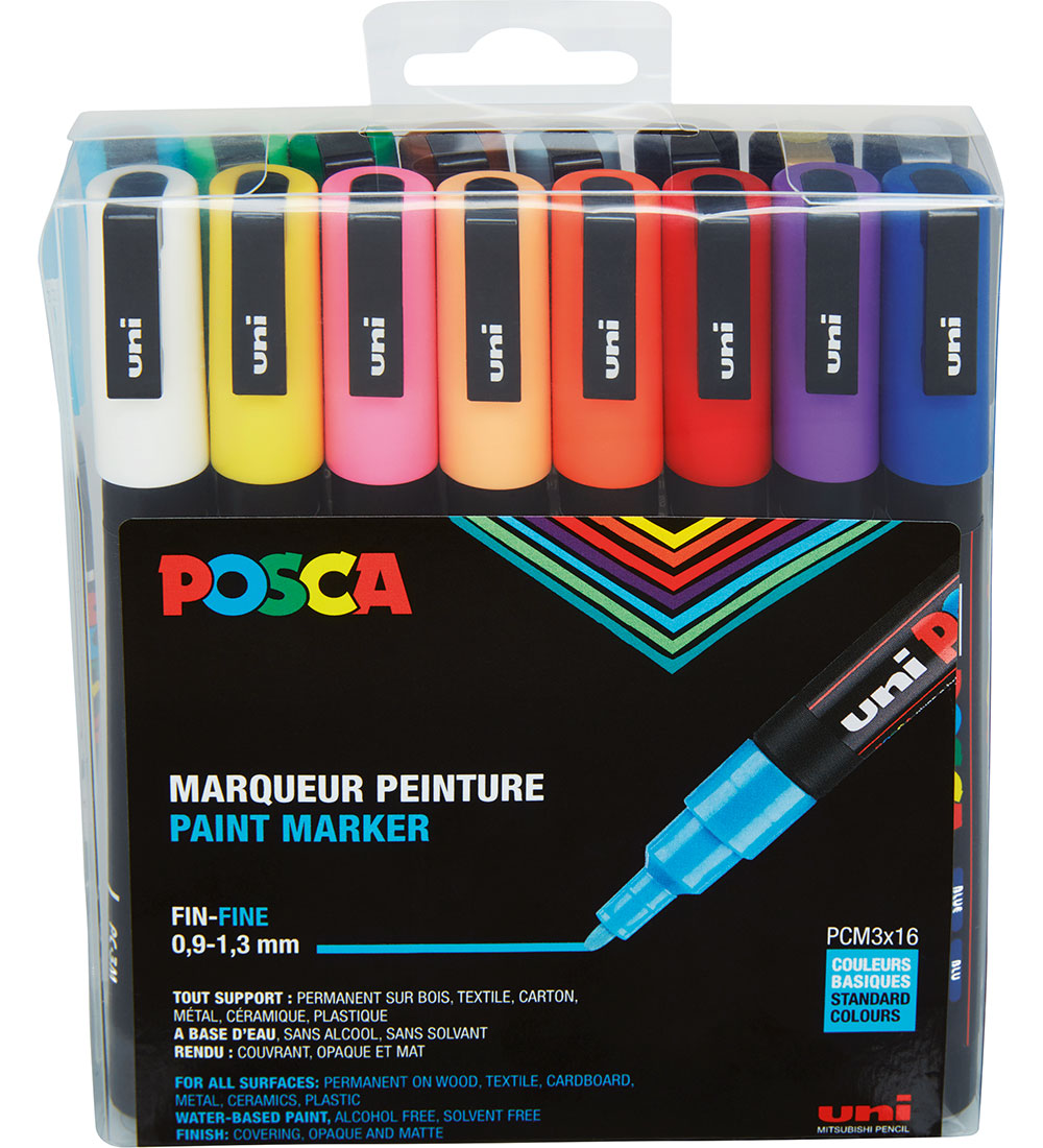 Posca Filzstifte - PC-3M - 16 st. - Mehrfarbig - Posca - One Size - Filzstifte Posca Filzstifte - PC-3M - 16 st. - Mehrfarbig - Posca - One Size - Filzstifte von Posca