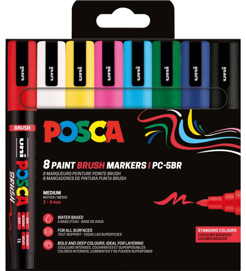 Posca Filzstifte - PC-5BR - 8 st. - Mehrfarbig - Posca - One Size - Filzstifte Posca Filzstifte - PC-5BR - 8 st. - Mehrfarbig - Posca - One Size - Filzstifte von Posca