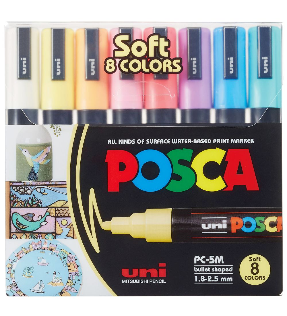 Posca Filzstifte - PC-5M - 8 st. - Gedämpfte Farben - Posca - One Size - Filzstifte Posca Filzstifte - PC-5M - 8 st. - Gedämpfte Farben - Posca - One Size - Filzstifte von Posca
