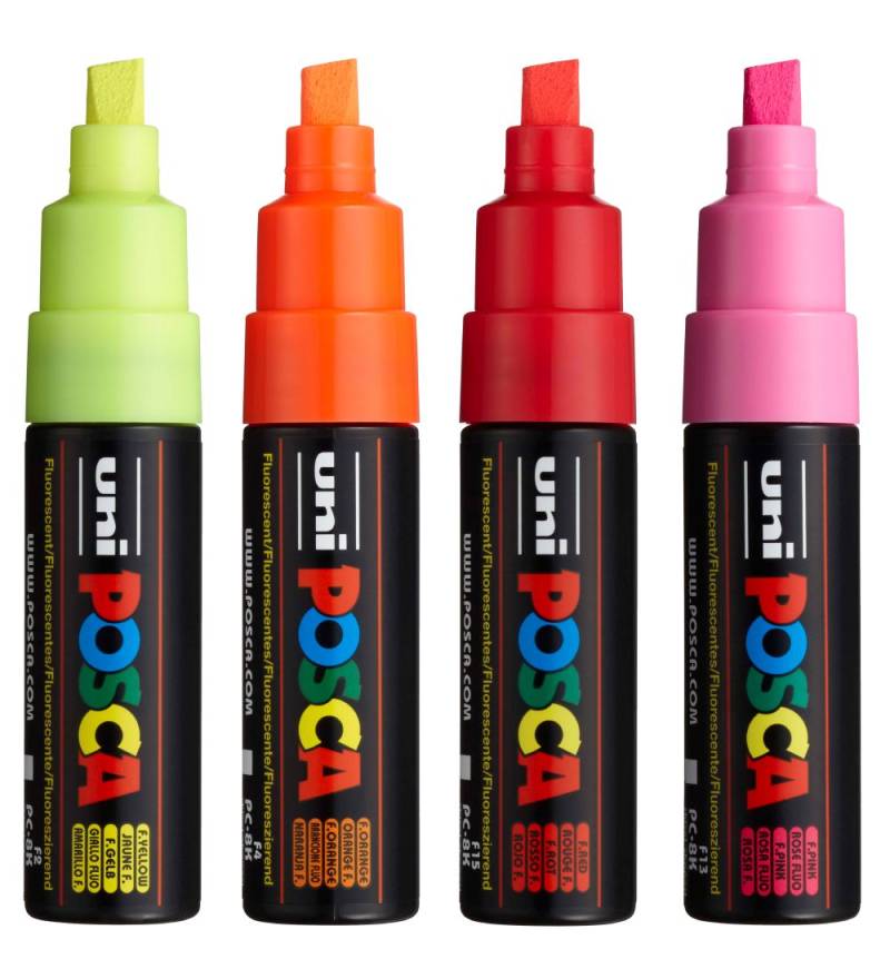 Posca Filzstifte - PC-8K - 4 st. - Neon - Posca - One Size - Filzstifte Posca Filzstifte - PC-8K - 4 st. - Neon - Posca - One Size - Filzstifte von Posca