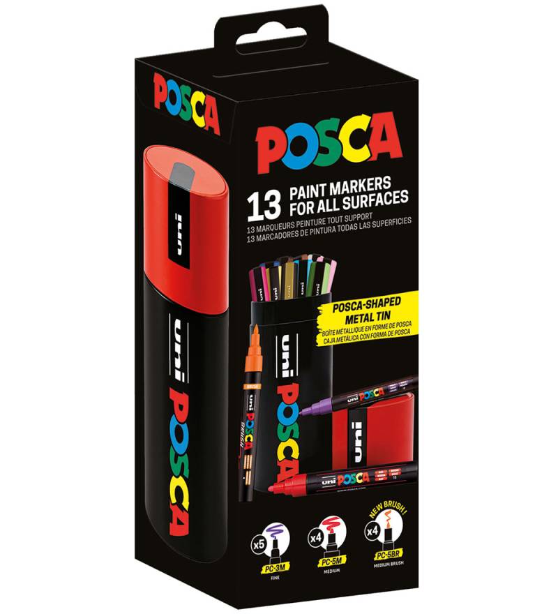 Posca Filzstifte m. Metallgehäuse - 13 st. - Mehrfarbig - Posca - One Size - Filzstifte Posca Filzstifte m. Metallgehäuse - 13 st. - Mehrfarbig - Posca - One Size - Filzstifte von Posca