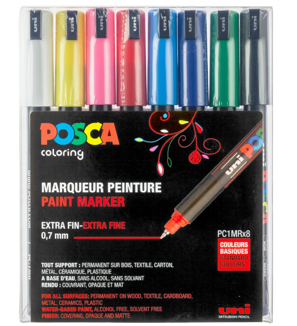 Posca Tuschen - PC-1MR - 8 st. - Bunt - Posca - One Size - Filzstifte Posca Tuschen - PC-1MR - 8 st. - Bunt - Posca - One Size - Filzstifte von Posca