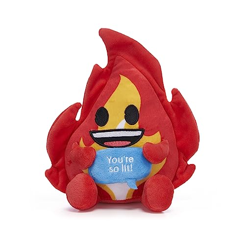 Emoji-Plüschtier, 18 cm, Flamme "You're So Lit!" von Posh Paws