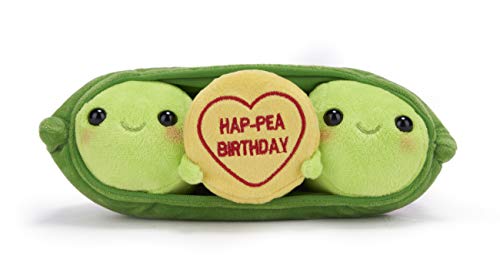 Posh Paws 37648 Swizzels Love Hearts Pete & Penelope HAP-PEA Birthday, Plüschtier, 23 cm, grün Posh Paws 37648 Swizzels Love Hearts Pete & Penelope HAP-PEA Birthday, Plüschtier, 23 cm, grün von Posh Paws