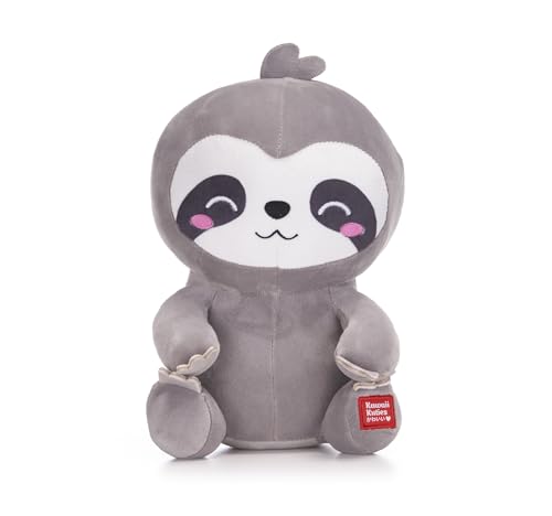 Posh Paws 49402S Kawaii Kuties Sakura das Faultier, weiches Plüschtier, 24 cm, Grau Posh Paws 49402S Kawaii Kuties Sakura das Faultier, weiches Plüschtier, 24 cm, Grau von Posh Paws