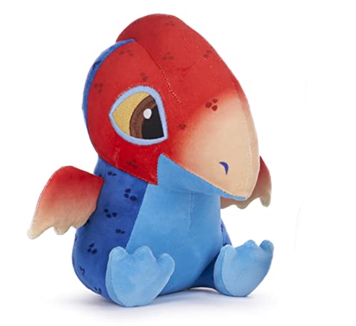 Posh Paws Jurassic World 59001ENV3 Plüschtier, 13 cm, leuchtet im Dunkeln, Squashy Podgie Pteranodon Rex, Plüschtier von Posh Paws