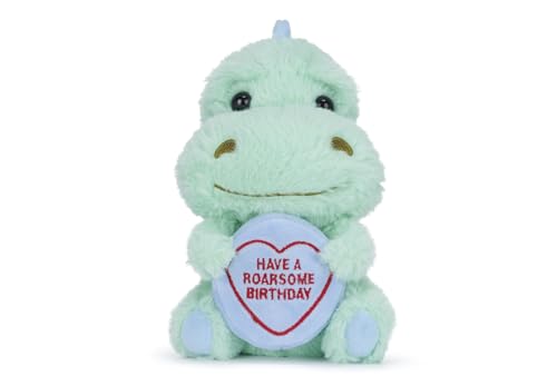 Posh Paws Swizzels Love Hearts Dash The Dinosaurier Have a Roarsome BRTHDAY!, Plüschtier, 20 cm Posh Paws Swizzels Love Hearts Dash The Dinosaurier Have a Roarsome BRTHDAY!, Plüschtier, 20 cm von Posh Paws