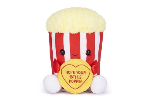 Swizzels Love Hearts Popcorn-Plüschtier, 18 cm von Posh Paws