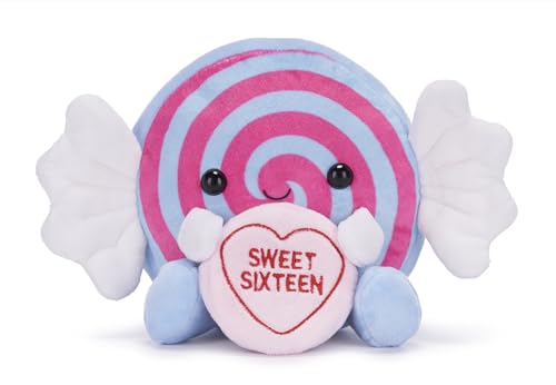 Swizzels Love Hearts "Sweet Sixteen" süßes Plüschtier, 18 cm von Posh Paws