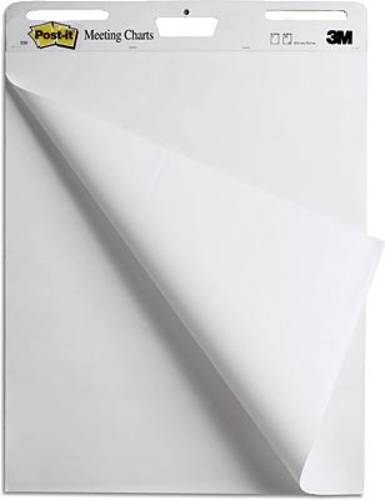 Post-it Meeting Charts 559 Flipchartpapier Anzahl der Blätter: 30 blanko 63.5cm x 76.2cm Weiß von Post-It