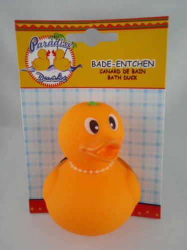 Postler - 577326 - Badeente, Quietscheente, Süsse Früchtchen, Orange, PVC, ca. 10cm Postler - 577326 - Badeente, Quietscheente, Süsse Früchtchen, Orange, PVC, ca. 10cm von Postler
