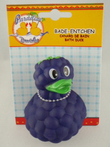 Postler - 577326 - Badeente, Quietscheente, Süsse Früchtchen, Pflaume, PVC, ca. 10cm Postler - 577326 - Badeente, Quietscheente, Süsse Früchtchen, Pflaume, PVC, ca. 10cm von Postler