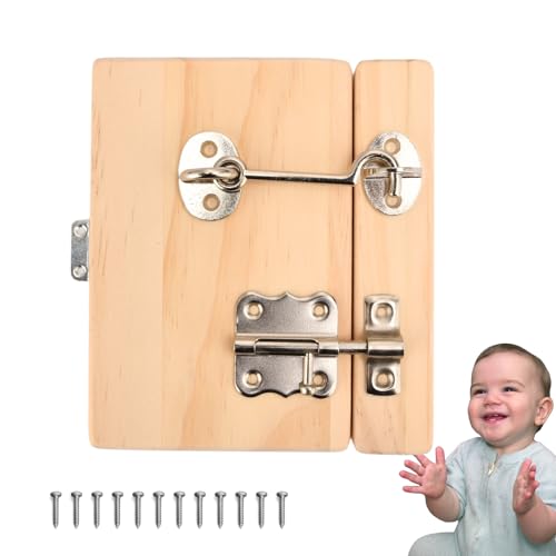 Holz Busy Board DIY Teile Set - Holztür DIY Materialien - Sensorisches Board Zubehör - Holz Aktivitätsteile - Montessori Lernartikel - Sensorisches Wandmaterial Kit von Potatomato