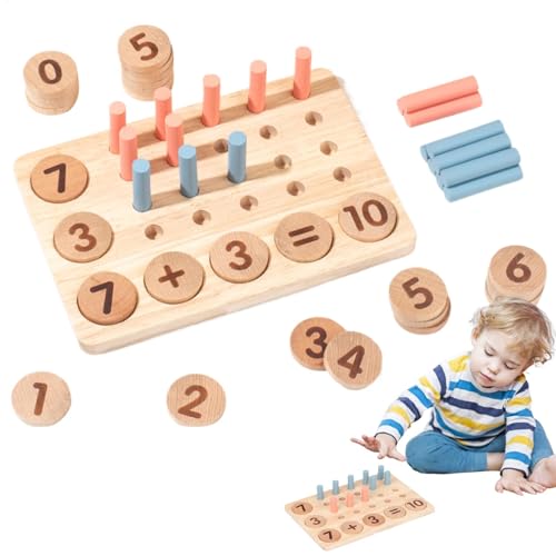 Poupangke Holzspielzeug zählen, hölzerne Zähler Peg Board | Holzbildungskindspielzeugzählungen | Kreatives Vorschulenmathematik -Lernaktivitäten für Zuhause, Schule, Kindergarten Poupangke Holzspielzeug zählen, hölzerne Zähler Peg Board | Holzbildungskindspielzeugzählungen | Kreatives Vorschulenmathematik -Lernaktivitäten für Zuhause, Schule, Kindergarten von Poupangke