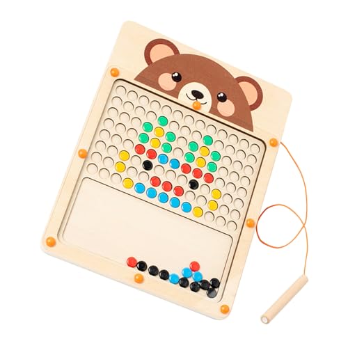 Poupangke Magnetisches Zeichenbrett für Kinder, großes Magnet-Doodle-Board - Magnetisches Lern- und Zählbrett für,Magnetisches und mechanisches Zeichenbrett für Kinder, pädagogisches Reisespielzeug von Poupangke
