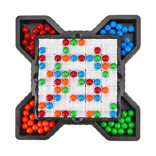 Regenbogenperlenspiel, Regenbogenschachbrett,Bildungsbrettspiele | Roman Puzzle Schachspielzeug Set für Kinder Erwachsene Mädchen Teenager Kinder 2-4 Spieler von Poupangke