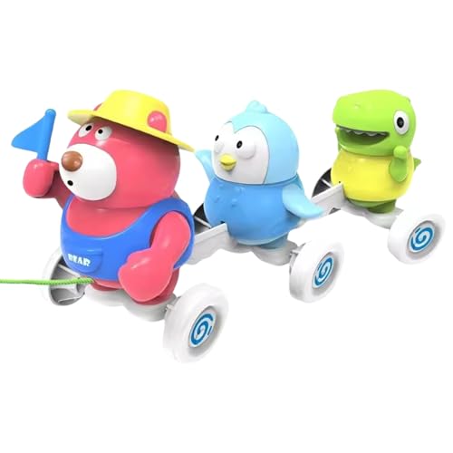 Spielzeug ziehen, tierisches Pull -Spielzeug | Kleinkind -Spielzeug mit Musik | Crawling Game Anfänger Walker mit Tierdesign für Boy Girl 1-3 Jahre, Entwicklungsverbesserung der Spielzeug ziehen, tierisches Pull -Spielzeug | Kleinkind -Spielzeug mit Musik | Crawling Game Anfänger Walker mit Tierdesign für Boy Girl 1-3 Jahre, Entwicklungsverbesserung der von Poupangke