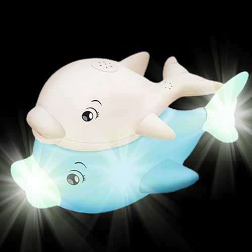 Wal Wasser Sprüh Spielzeug | Wal Spielzeug Mit Wassersprinkler Für Babys Und Kinder,Interaktives Musik-Sensorikspiel für Reisen Garten Pool Wasserspaß von Poupangke