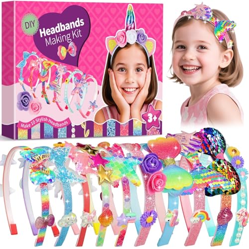 Pourbibi Haarreifen Mädchen,Haarband-Bastelset für Mädchen,Mädchen Spielzeug, Haarschmuck Basteln Mädchen ab 3 Jahre,Geschenk Mädchen 4 5 6 7 8 Jahre,Geburtstagsgeschenk für Mädchen 3-12 Pourbibi Haarreifen Mädchen,Haarband-Bastelset für Mädchen,Mädchen Spielzeug, Haarschmuck Basteln Mädchen ab 3 Jahre,Geschenk Mädchen 4 5 6 7 8 Jahre,Geburtstagsgeschenk für Mädchen 3-12 von Pourbibi