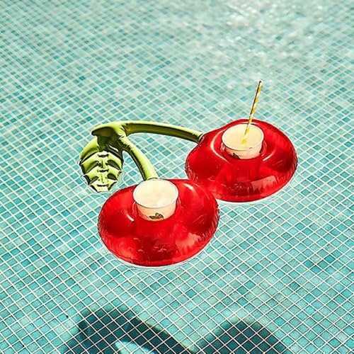 Aufblasbarer Getränkehalter | Aufblasbarer Getränkehalter in Kirschform – Der Trinkhalter des Schwimmbeckens schwimmt für Partys und Wasserspielzeug für Aufblasbarer Getränkehalter | Aufblasbarer Getränkehalter in Kirschform – Der Trinkhalter des Schwimmbeckens schwimmt für Partys und Wasserspielzeug für von Povanjer