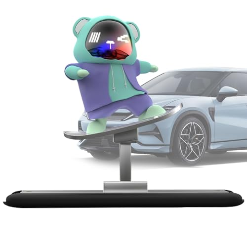 Bären Skateboard Auto Dekoration, Bären Skateboard Auto Dekoration | Fahrzeug Skater Bär Armaturenbrett Ornament | Lustiger Skater Bär, Armaturenbrett Dekor, von Povanjer