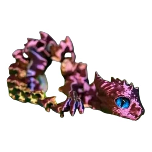Drache bedruckt, Fidget-Spielzeug, vielseitiges Dekor mit bedruckten Spielzeugfiguren | Kleine Schreibtischfigur aus Anti-Stress-Spielzeug für Schulbüros zu Hause von Povanjer