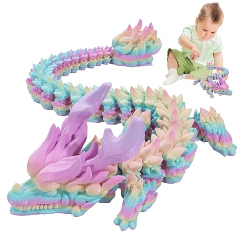 Drachen-Spielzeug, flexibler Druckdrache, voll bewegliches Druckspielzeug, flexibler Gelenkdrache, Ostereierkorb, für Zuhause, für von Povanjer