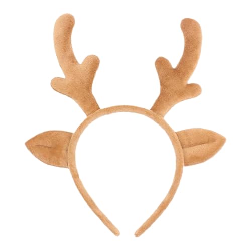 Erwachsene Rentier-Haarband, Rentier Ohren Stirnband | Niedliches Hirschgeweih Weihnachts-Stirnband – Tierohren-Haarband für Hirschkostüm, Cosplay, Weihnachtszubehör, Bopperhüte Erwachsene Rentier-Haarband, Rentier Ohren Stirnband | Niedliches Hirschgeweih Weihnachts-Stirnband – Tierohren-Haarband für Hirschkostüm, Cosplay, Weihnachtszubehör, Bopperhüte von Povanjer