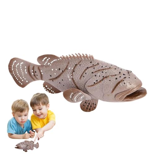 Fisch, Spielzeug, realistische Zackenbarschen-Dekoration, Simulationsbarsch, Actionfiguren für Meerestiere, kognitives Lernspielzeug für von Povanjer