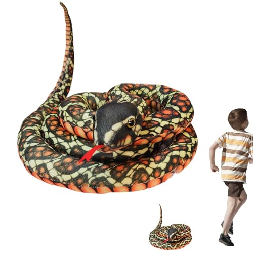 Gefüllte Schlange, Plüschtier für Plüschtiere, Plüschtier, 178 cm für realistisches Tierspielzeug, langes Schlangenkissen Gefüllte Schlange, Plüschtier für Plüschtiere, Plüschtier, 178 cm für realistisches Tierspielzeug, langes Schlangenkissen von Povanjer