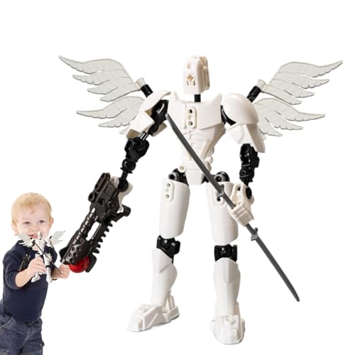 Ornament für Action-Figuren, zusammengebautes Spielzeug – Figur Playsets mobiler Roboter mit mehreren Gelenken – Modell der Sammlung von mobilem Roboter mit mehreren Gelenken für die Sammlung von Povanjer