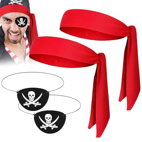 Piratenhut für Herren, Zubehör Pirat für Damen, klassische Piratenkapitänsmütze, für Cosplay, lustiges Piraten-Zubehör, Maskerade-Party für Halloween, von Povanjer