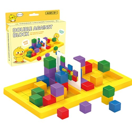 Povanjer Bauklötze in verschiedenen Formen, gemusterte Bausteine für | herausforderndes Spiel für Bausteine, logisches Denken, passendes Puzzle für Kinderzimmer, Garten, Zimmer von Povanjer