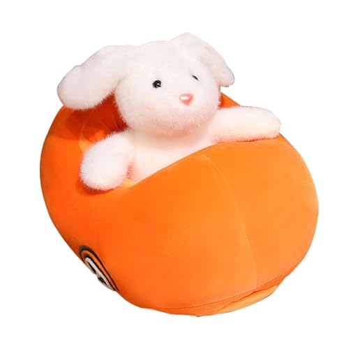 Povanjer Bunny Plushie, Kaninchen aus Plüsch, niedliches Kaninchen, fährt ein Auto Plüsch, Karottenspielzeug, 40 cm, Kaninchen, weiches Plüschtier Povanjer Bunny Plushie, Kaninchen aus Plüsch, niedliches Kaninchen, fährt ein Auto Plüsch, Karottenspielzeug, 40 cm, Kaninchen, weiches Plüschtier von Povanjer