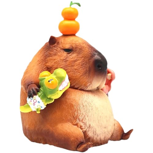 Povanjer Capybara-Figur, Capybara-Figur – Geburtstagsdekorationen für Capybara-Partys, Modellskulptur, Spielzeug, handbemalt, Tierhandwerk, Dekoration für Capybara-Liebhaber Povanjer Capybara-Figur, Capybara-Figur – Geburtstagsdekorationen für Capybara-Partys, Modellskulptur, Spielzeug, handbemalt, Tierhandwerk, Dekoration für Capybara-Liebhaber von Povanjer