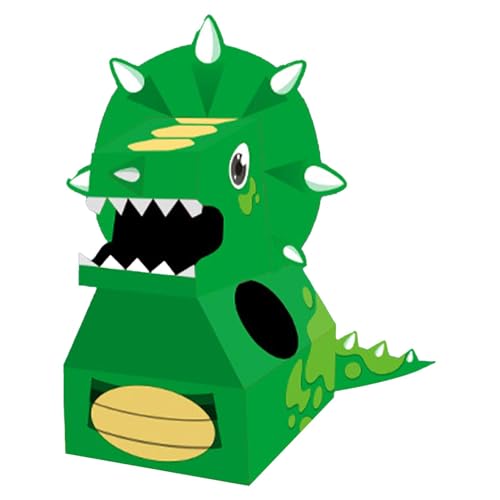 Povanjer Dinosaurierkleid aus Karton zum Zusammenbauen, Spielzeug, Dinosaurierkostüm, tragbar, Bausatz für Dinosaurierkleid, Lernspielzeug für kreatives Zusammenbauen von Povanjer