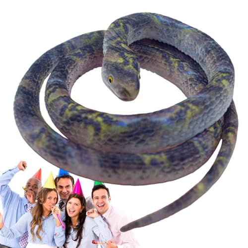 Povanjer Falsche Schlange, Spielzeug aus Gummi – künstliche Schlange Spielzeug – realistische Schlange – Spielzeug 70 cm, das echt aussieht, Streichspielzeug, Partygeschenke für Povanjer Falsche Schlange, Spielzeug aus Gummi – künstliche Schlange Spielzeug – realistische Schlange – Spielzeug 70 cm, das echt aussieht, Streichspielzeug, Partygeschenke für von Povanjer