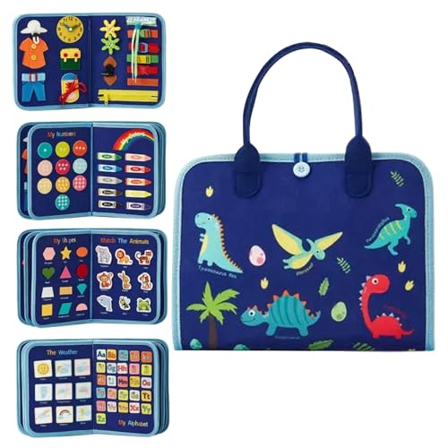 Povanjer Filztafeln, Aktivitätsbuch für Kleinkinder | Lerntafel für Kinder aus Filz - Interaktives Sinnesspielzeug, unterhaltsames Lernpuzzle, Reisespielzeug für Kinder, und Mädchen Povanjer Filztafeln, Aktivitätsbuch für Kleinkinder | Lerntafel für Kinder aus Filz - Interaktives Sinnesspielzeug, unterhaltsames Lernpuzzle, Reisespielzeug für Kinder, und Mädchen von Povanjer